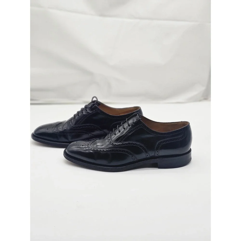 Charles Tyrwhitt Wingtip Brogue Men's Size 9 Black Leather Oxfords Dress Preppy